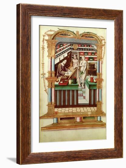 Christ the Pharmacist with Adam and Eve, Chants Royaux Sur La Conception Couronnee du Puy de Rouen-null-Framed Giclee Print
