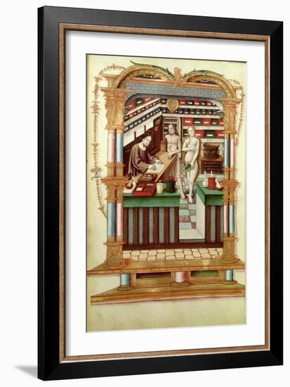 Christ the Pharmacist with Adam and Eve, Chants Royaux Sur La Conception Couronnee du Puy de Rouen-null-Framed Giclee Print