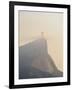 Christ the Redeemer and Corcovado Mountain at sunrise, Rio de Janeiro, Brazil, South America-Karol Kozlowski-Framed Photographic Print