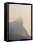 Christ the Redeemer and Corcovado Mountain at sunrise, Rio de Janeiro, Brazil, South America-Karol Kozlowski-Framed Stretched Canvas