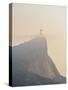 Christ the Redeemer and Corcovado Mountain at sunrise, Rio de Janeiro, Brazil, South America-Karol Kozlowski-Stretched Canvas