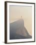 Christ the Redeemer and Corcovado Mountain at sunrise, Rio de Janeiro, Brazil, South America-Karol Kozlowski-Framed Photographic Print