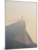 Christ the Redeemer and Corcovado Mountain at sunrise, Rio de Janeiro, Brazil, South America-Karol Kozlowski-Mounted Photographic Print