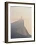 Christ the Redeemer and Corcovado Mountain at sunrise, Rio de Janeiro, Brazil, South America-Karol Kozlowski-Framed Photographic Print