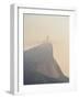 Christ the Redeemer and Corcovado Mountain at sunrise, Rio de Janeiro, Brazil, South America-Karol Kozlowski-Framed Photographic Print