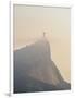 Christ the Redeemer and Corcovado Mountain at sunrise, Rio de Janeiro, Brazil, South America-Karol Kozlowski-Framed Photographic Print