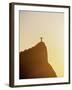 Christ the Redeemer and Corcovado Mountain at sunrise, Rio de Janeiro, Brazil, South America-Karol Kozlowski-Framed Photographic Print