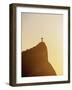 Christ the Redeemer and Corcovado Mountain at sunrise, Rio de Janeiro, Brazil, South America-Karol Kozlowski-Framed Photographic Print