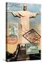 "Christ the Redeemer" Brazil Vintage Postcard Collage-Piddix-Stretched Canvas