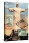 "Christ the Redeemer" Brazil Vintage Postcard Collage-Piddix-Stretched Canvas