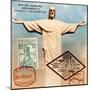 "Christ the Redeemer" Brazil Vintage Postcard Collage-Piddix-Mounted Art Print