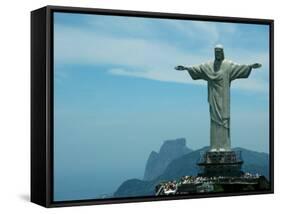 Christ the Redeemer on Corcovado Mountain, Rio De Janeiro, November 2004-null-Framed Stretched Canvas