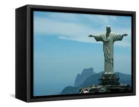 Christ the Redeemer on Corcovado Mountain, Rio De Janeiro, November 2004-null-Framed Stretched Canvas