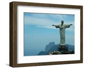 Christ the Redeemer on Corcovado Mountain, Rio De Janeiro, November 2004-null-Framed Photographic Print