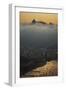 Christ the Redeemer Statue Above Rio De Janeiro at Sunset-Alex Saberi-Framed Photographic Print