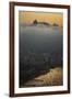 Christ the Redeemer Statue Above Rio De Janeiro at Sunset-Alex Saberi-Framed Photographic Print