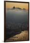 Christ the Redeemer Statue Above Rio De Janeiro at Sunset-Alex Saberi-Framed Photographic Print