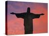 Christ the Redeemer Statue at Sunset, Rio De Janeiro, Brazil-Gavin Hellier-Stretched Canvas