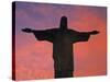 Christ the Redeemer Statue at Sunset, Rio De Janeiro, Brazil-Gavin Hellier-Stretched Canvas