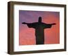 Christ the Redeemer Statue at Sunset, Rio De Janeiro, Brazil-Gavin Hellier-Framed Photographic Print