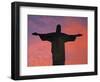 Christ the Redeemer Statue at Sunset, Rio De Janeiro, Brazil-Gavin Hellier-Framed Photographic Print