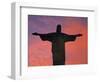 Christ the Redeemer Statue at Sunset, Rio De Janeiro, Brazil-Gavin Hellier-Framed Photographic Print