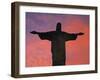 Christ the Redeemer Statue at Sunset, Rio De Janeiro, Brazil-Gavin Hellier-Framed Photographic Print