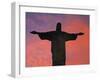 Christ the Redeemer Statue at Sunset, Rio De Janeiro, Brazil-Gavin Hellier-Framed Photographic Print