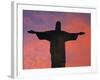 Christ the Redeemer Statue at Sunset, Rio De Janeiro, Brazil-Gavin Hellier-Framed Photographic Print