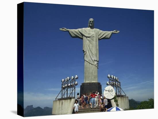 Christ the Redeemer Statue, Corcovado Mountain, Rio De Janeiro, Brazil, South America-Charles Bowman-Stretched Canvas