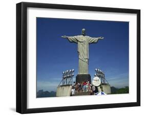 Christ the Redeemer Statue, Corcovado Mountain, Rio De Janeiro, Brazil, South America-Charles Bowman-Framed Photographic Print