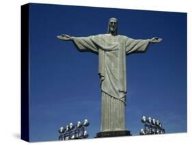 Christ the Redeemer Statue, Corcovado Mountain, Rio De Janeiro, Brazil, South America-Charles Bowman-Stretched Canvas