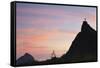 Christ the Redeemer Statue (Cristo Redentor) at Sunset, Corvocado, Rio de Janeiro, Brazil-Ian Trower-Framed Stretched Canvas