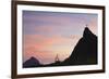 Christ the Redeemer Statue (Cristo Redentor) at Sunset, Corvocado, Rio de Janeiro, Brazil-Ian Trower-Framed Photographic Print