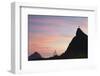 Christ the Redeemer Statue (Cristo Redentor) at Sunset, Corvocado, Rio de Janeiro, Brazil-Ian Trower-Framed Photographic Print