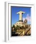 Christ the Redeemer Statue from Rear, Corcovado, Rio De Janeiro, Brazil, South America-Upperhall-Framed Premium Photographic Print