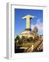 Christ the Redeemer Statue from Rear, Corcovado, Rio De Janeiro, Brazil, South America-Upperhall-Framed Photographic Print