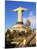 Christ the Redeemer Statue from Rear, Corcovado, Rio De Janeiro, Brazil, South America-Upperhall-Mounted Photographic Print