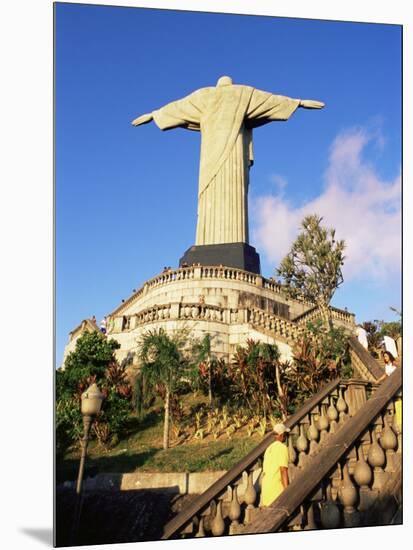 Christ the Redeemer Statue from Rear, Corcovado, Rio De Janeiro, Brazil, South America-Upperhall-Mounted Photographic Print