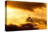 Christ the Redeemer Statue in Clouds on Sunset-dabldy-Stretched Canvas