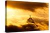 Christ the Redeemer Statue in Clouds on Sunset-dabldy-Stretched Canvas