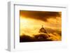 Christ the Redeemer Statue in Clouds on Sunset-dabldy-Framed Photographic Print