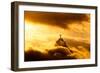 Christ the Redeemer Statue in Clouds on Sunset-dabldy-Framed Photographic Print