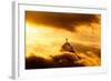 Christ the Redeemer Statue in Clouds on Sunset-dabldy-Framed Photographic Print