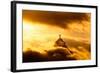 Christ the Redeemer Statue in Clouds on Sunset-dabldy-Framed Photographic Print