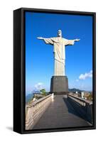 Christ The Redeemer Statue In Rio De Janeiro In Brazil-OSTILL-Framed Stretched Canvas