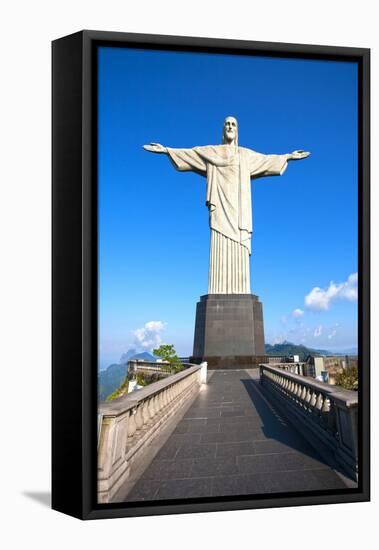 Christ The Redeemer Statue In Rio De Janeiro In Brazil-OSTILL-Framed Stretched Canvas