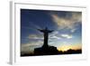 Christ The Redeemer Statue In Rio De Janeiro In Brazil-luiz rocha-Framed Photographic Print