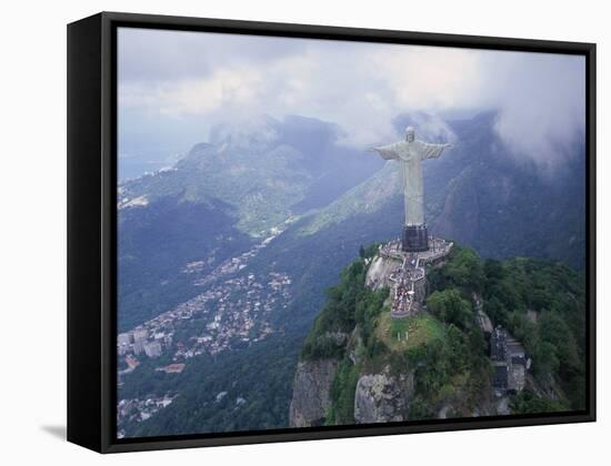 Christ the Redeemer Statue Mount Corcovado Rio de Janeiro, Brazil-null-Framed Stretched Canvas