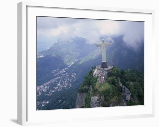 Christ the Redeemer Statue Mount Corcovado Rio de Janeiro, Brazil-null-Framed Photographic Print